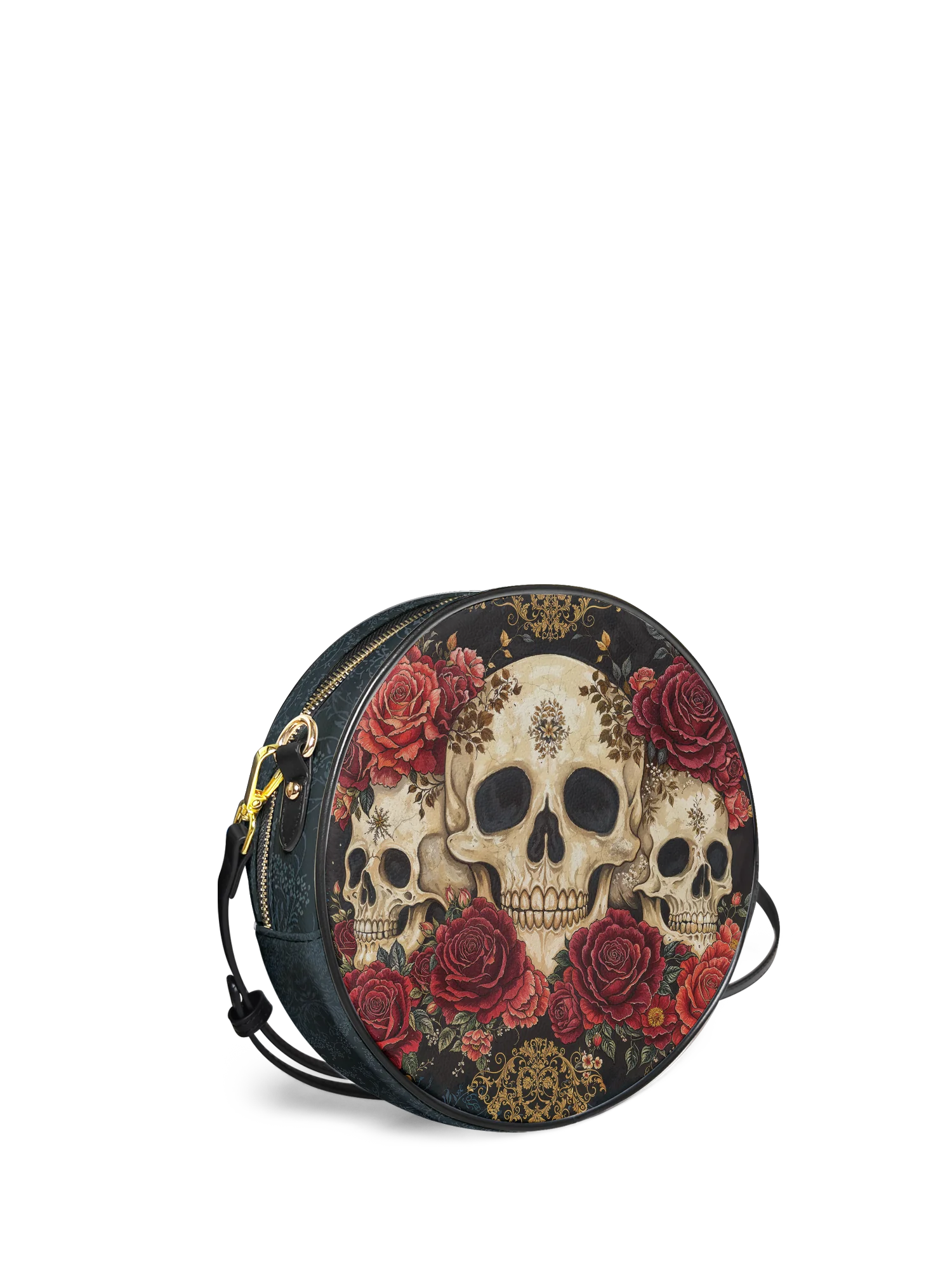 "Bloodrose" Circle Crossbody Bag - Image 4