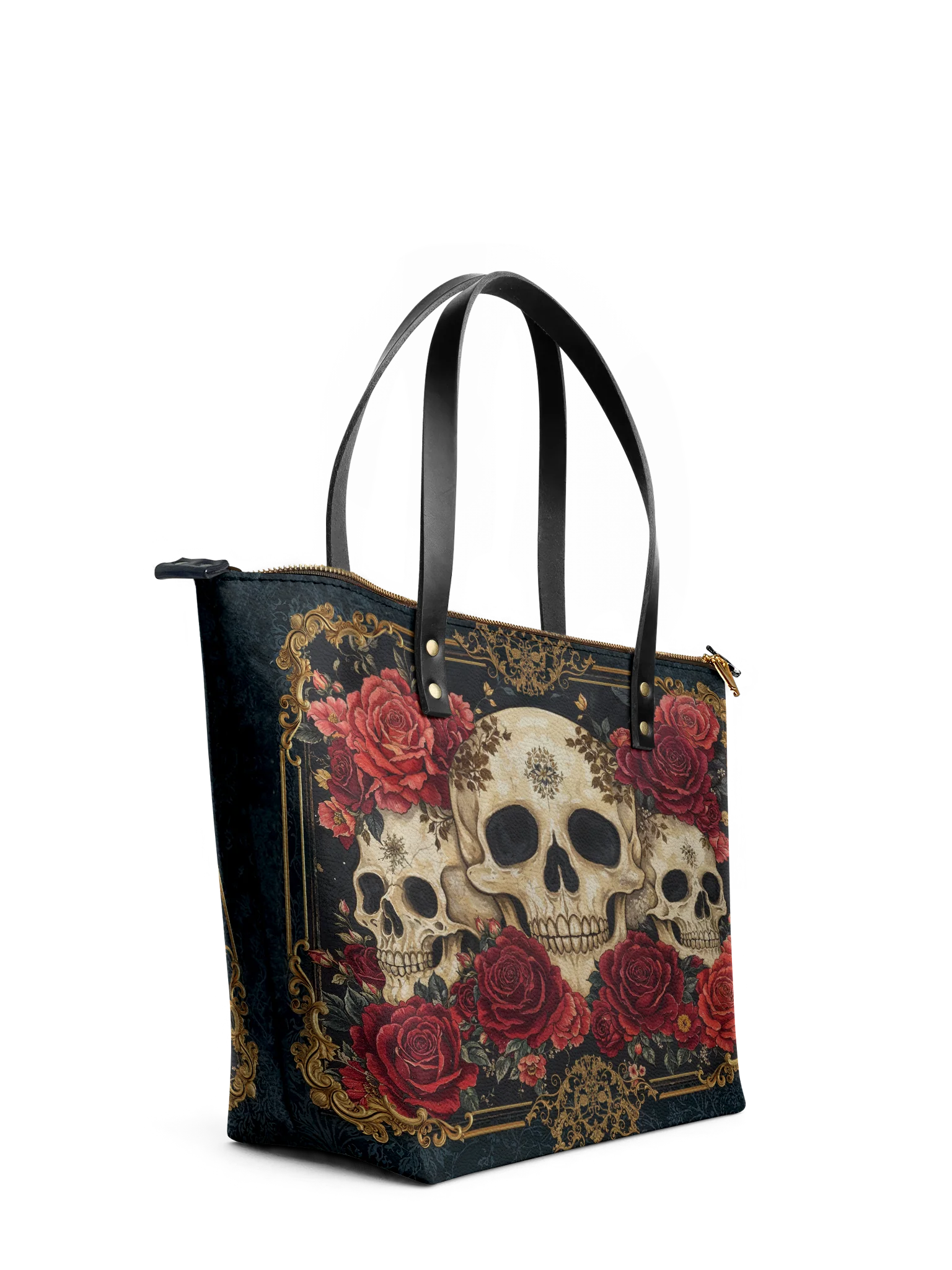 "Bloodrose" Leather Tote Bag - Image 6