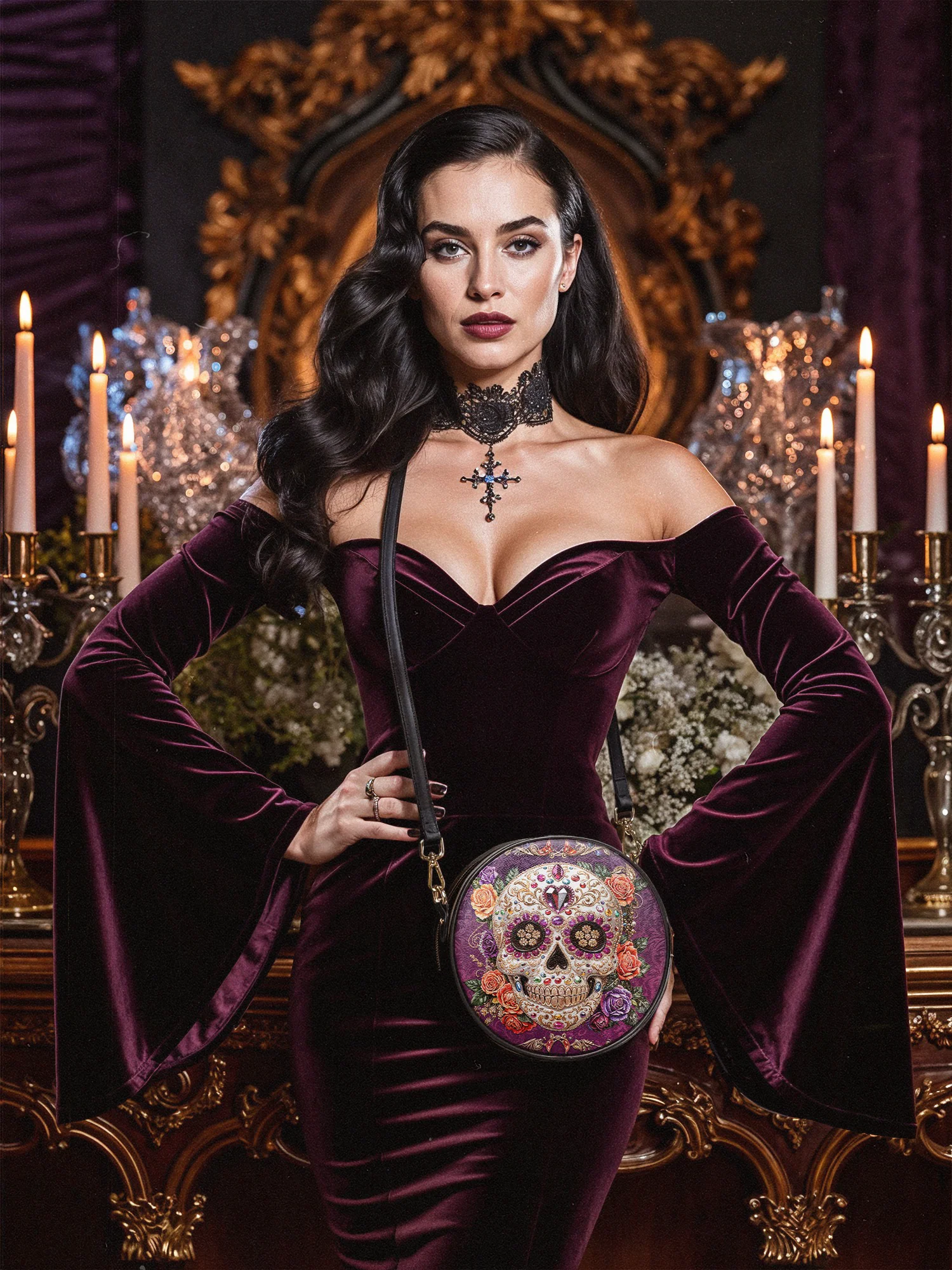 "Catrinelle" Circle Crossbody Bag - Image 3