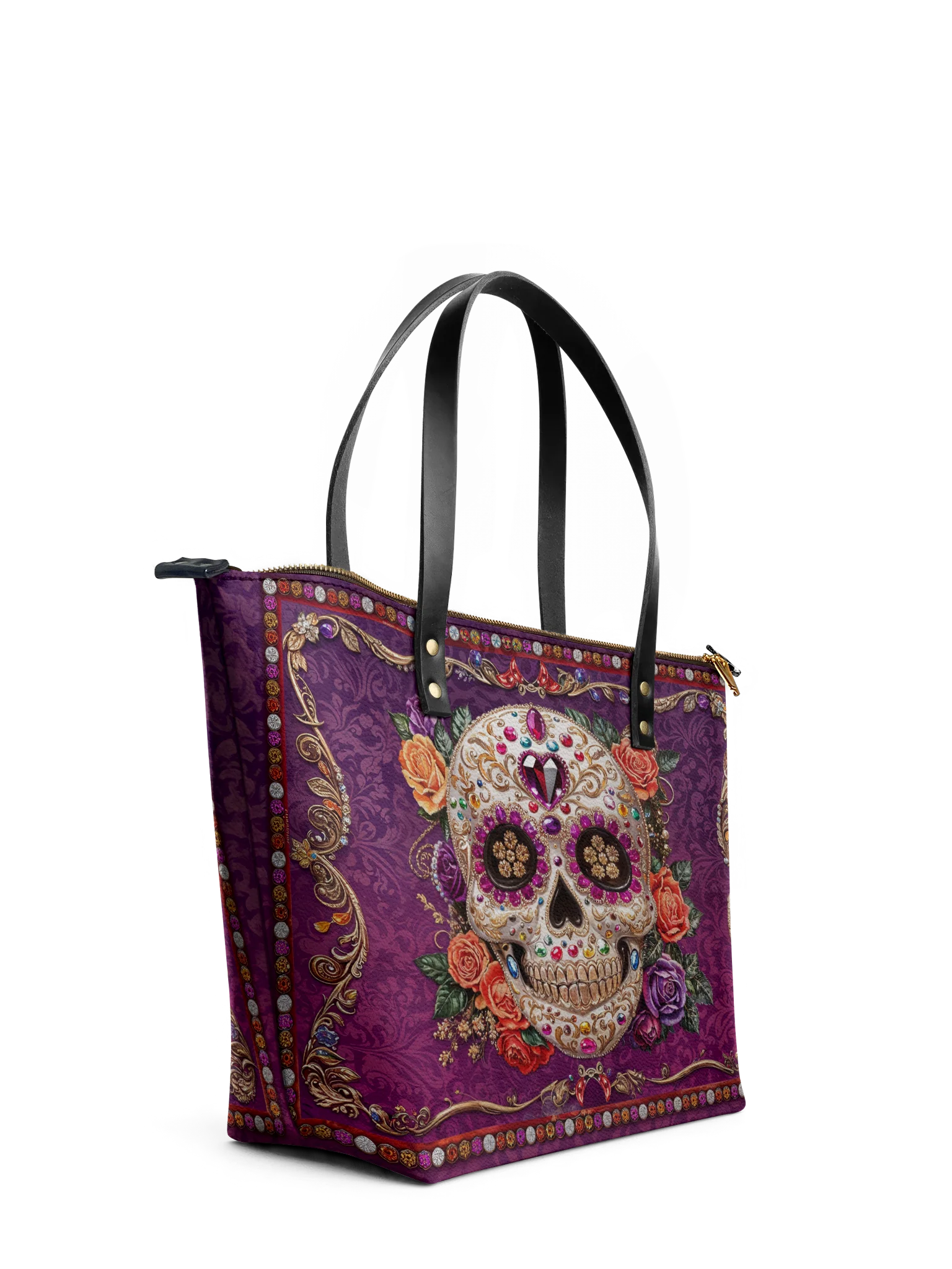 "Catrinelle" Leather Tote Bag - Image 6