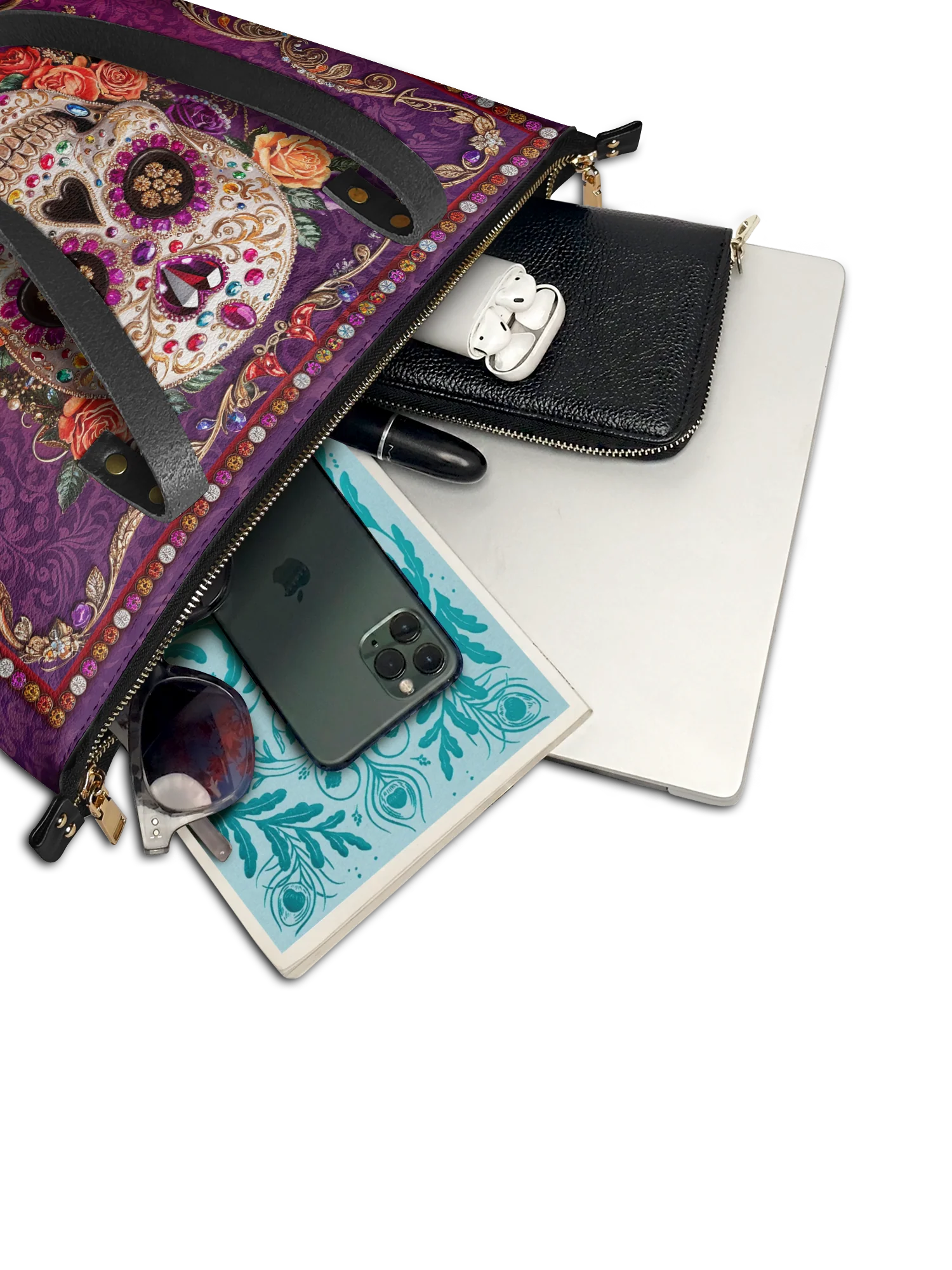 "Catrinelle" Leather Tote Bag - Image 7