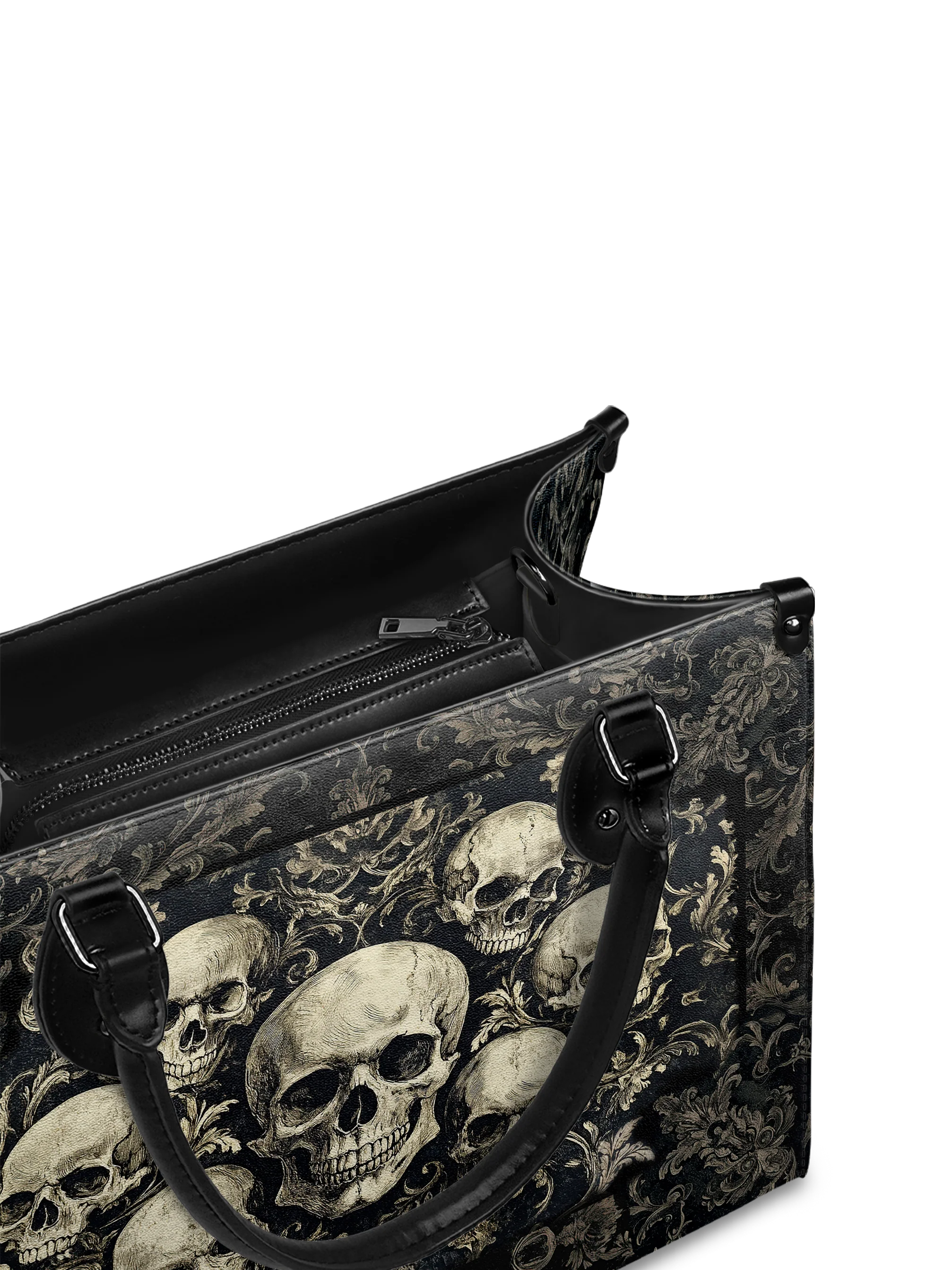 "Deathmark" - Black Interior - Leather Handbag - Image 9