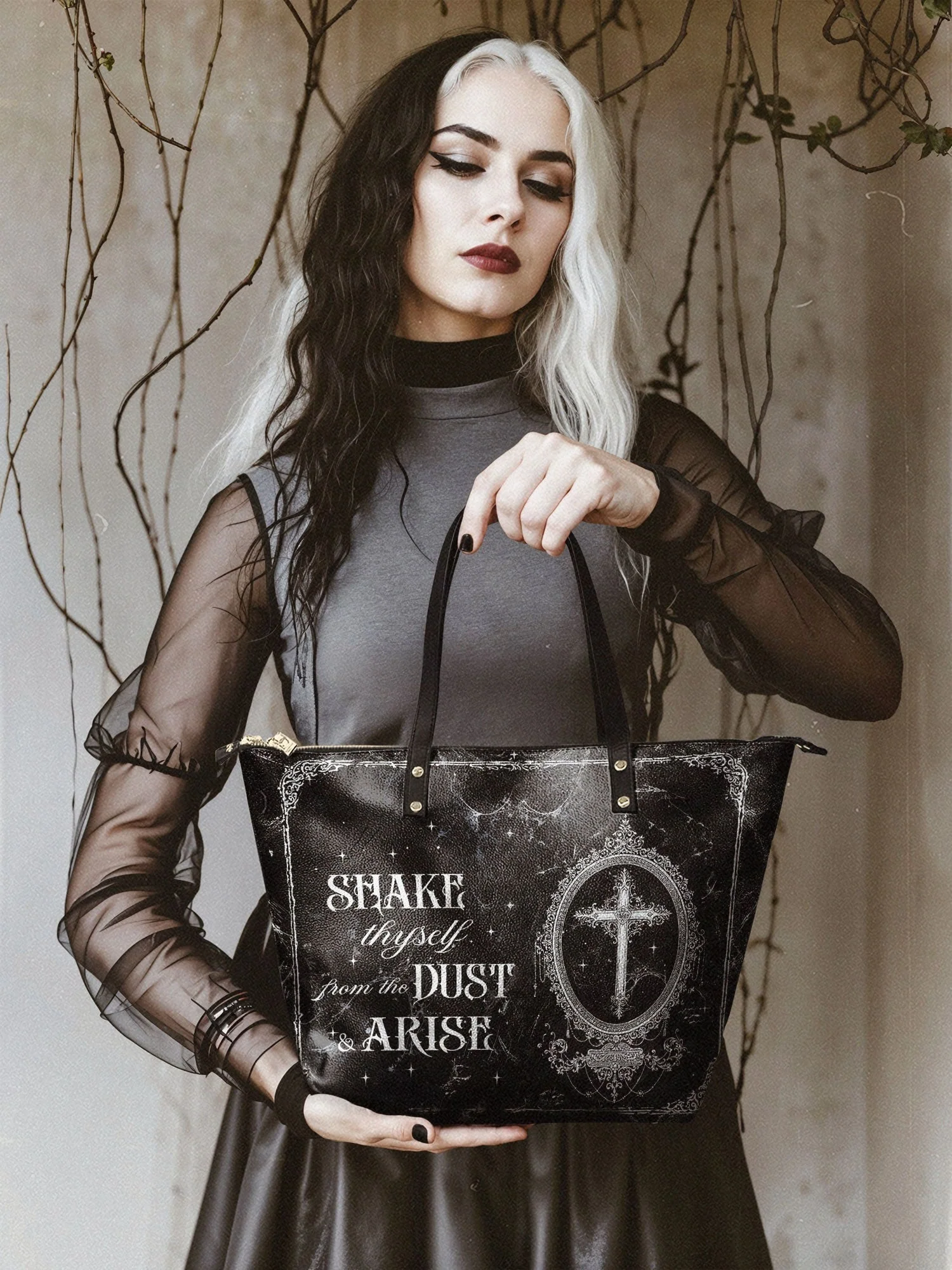 "Dustveil" Leather Tote Bag Today's Deal - Image 4