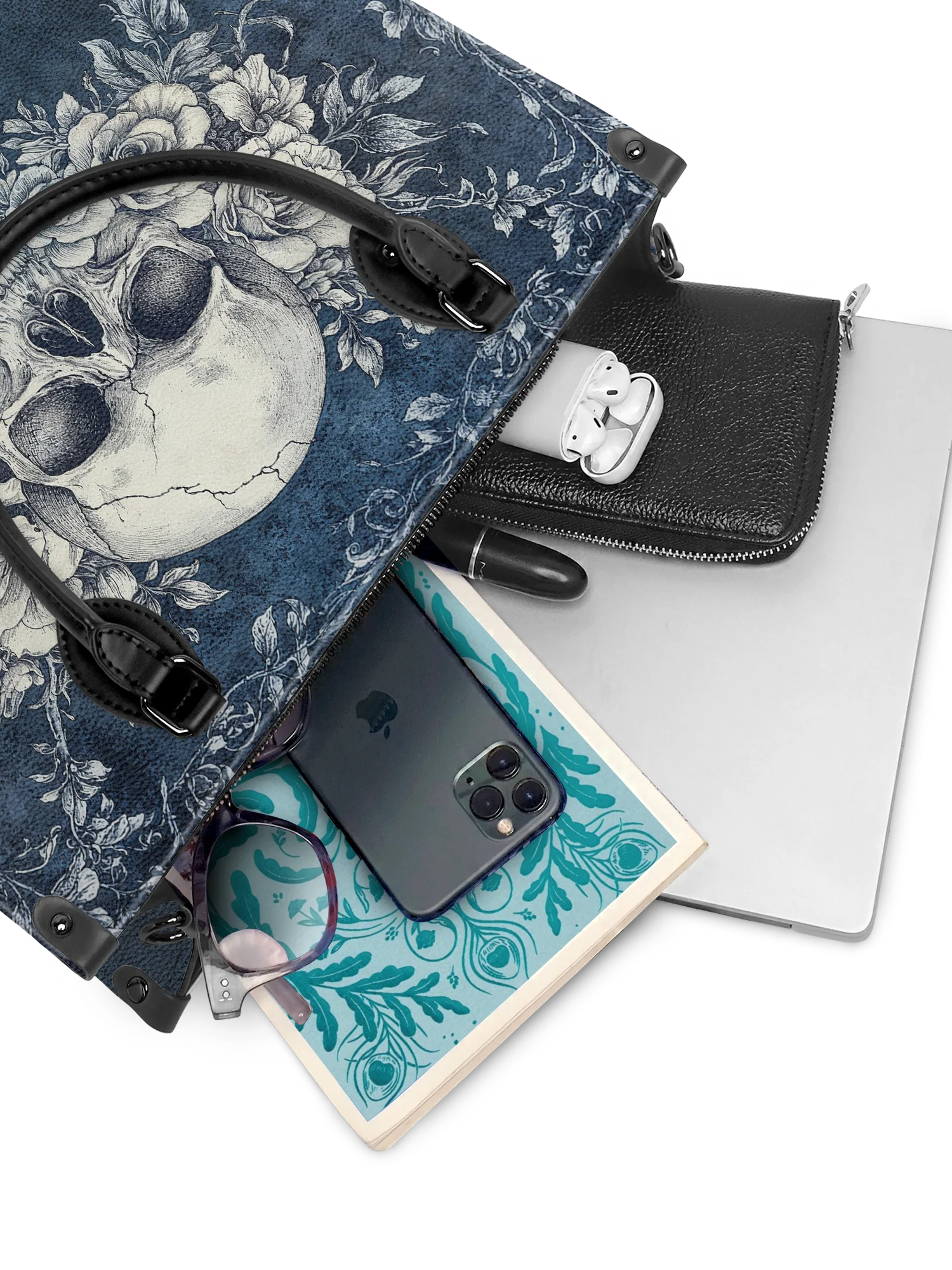 "Frostmourne" - Black Interior - Leather Handbag - Image 8