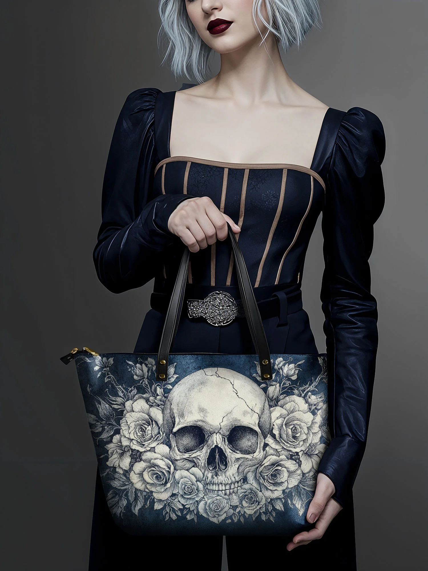 "Frostmourne" Leather Tote Bag - Image 3