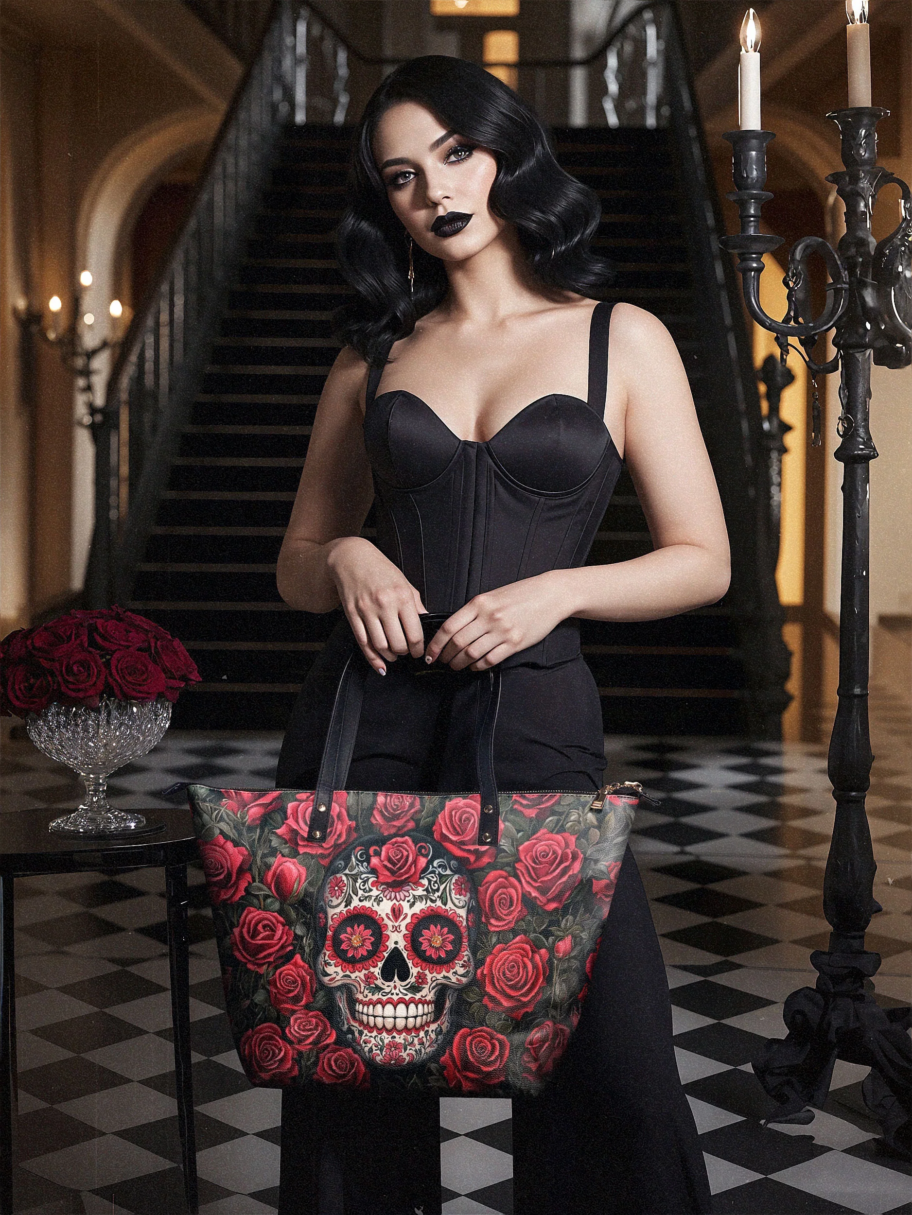 "La Roja" Leather Tote Bag - Image 5