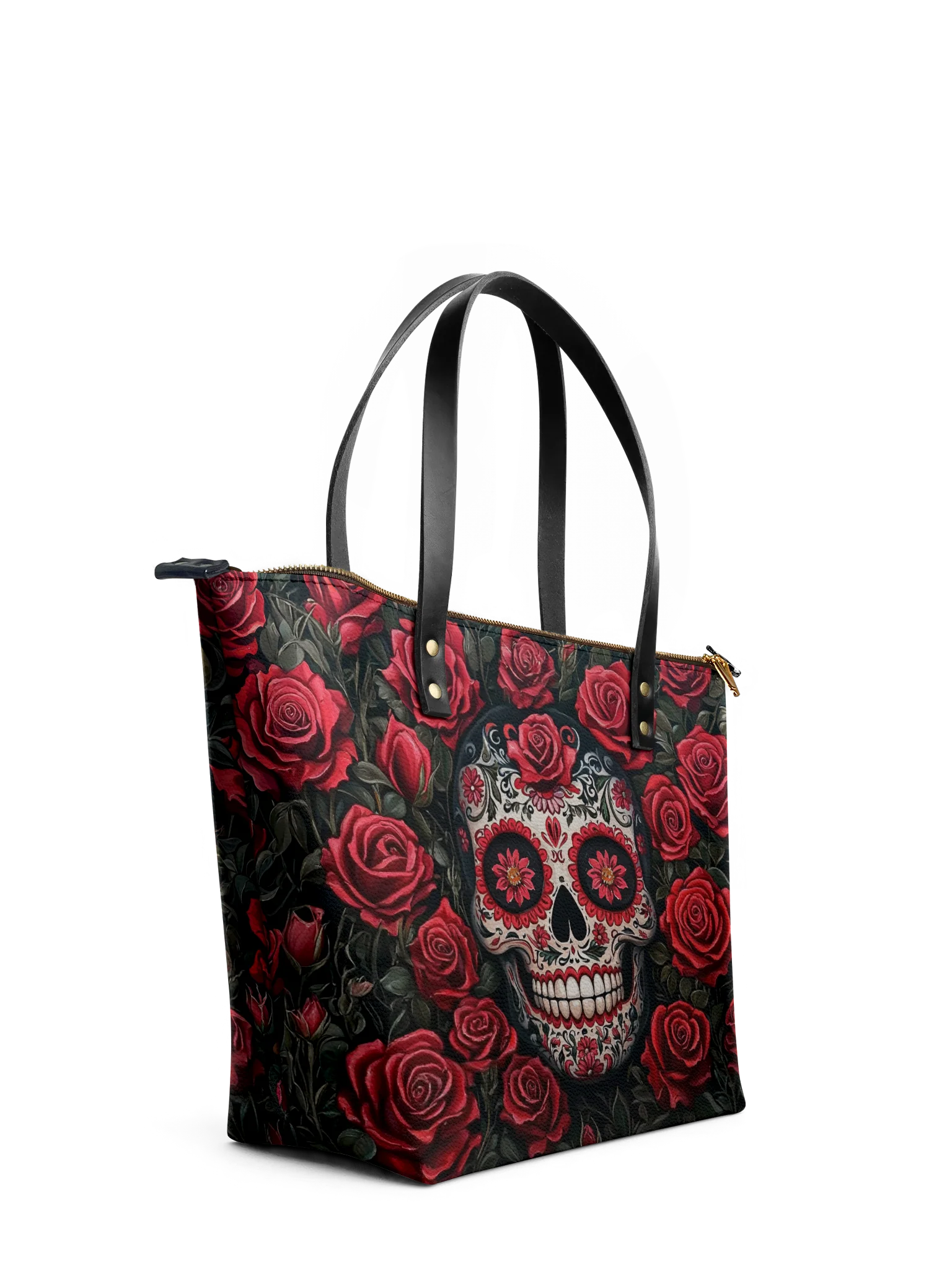 "La Roja" Leather Tote Bag - Image 6