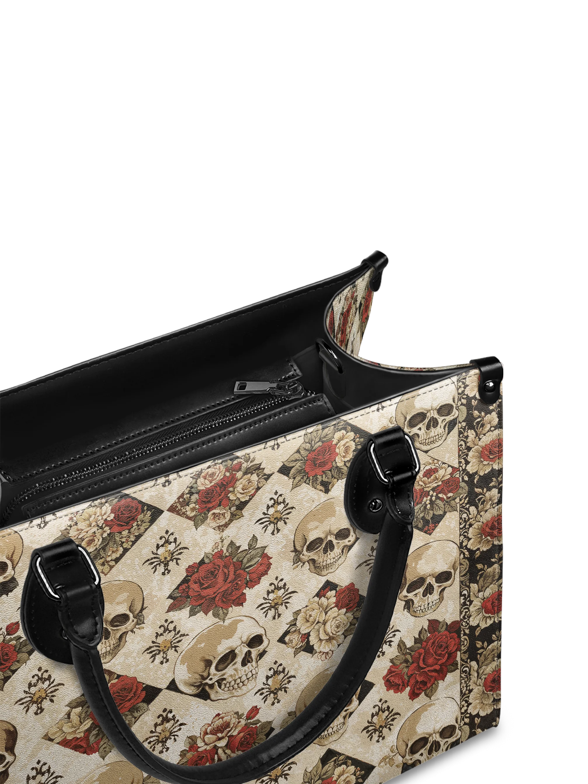 "Mournaire" - Black Interior - Leather Handbag - Image 9