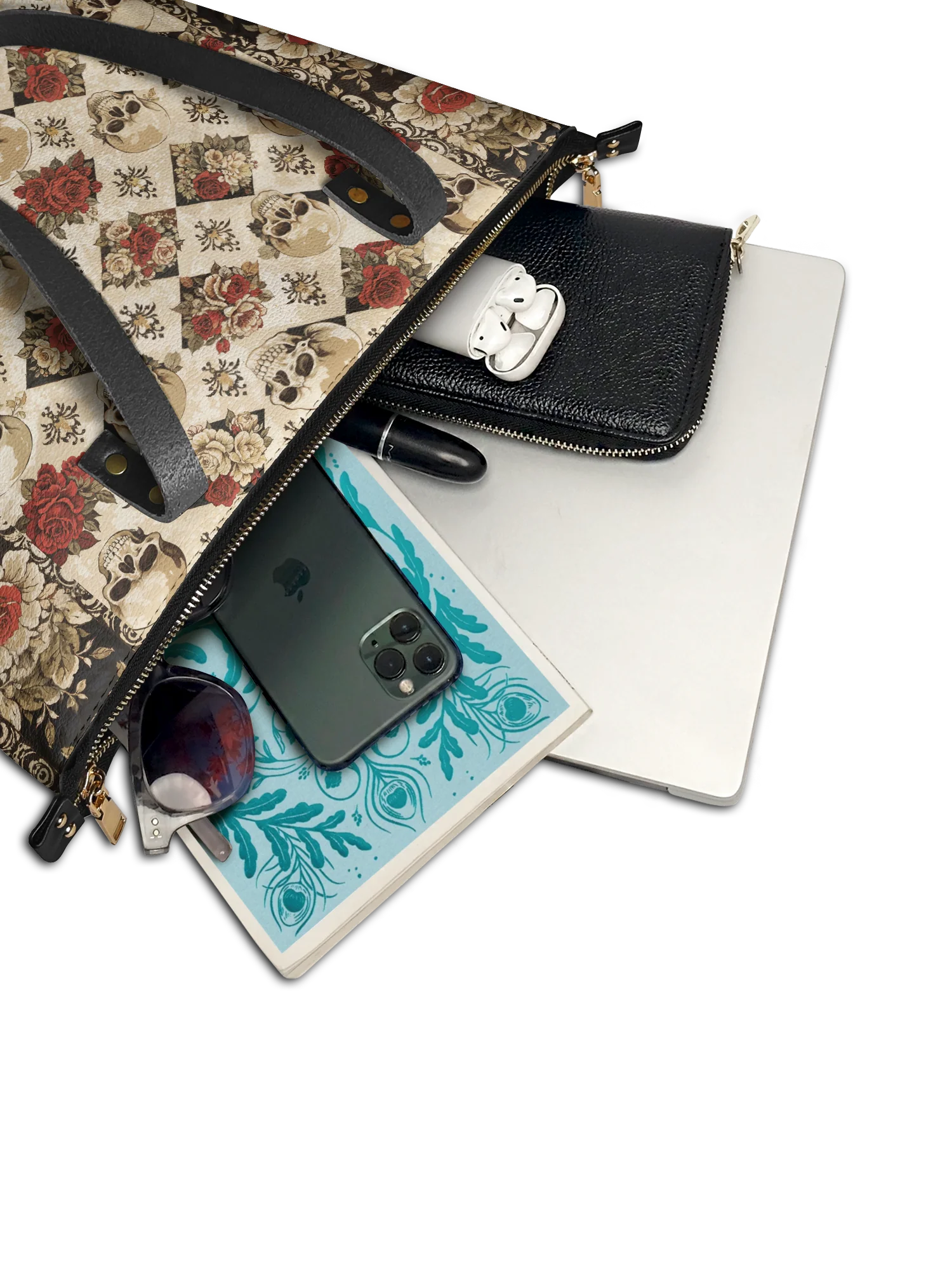 "Mournaire" Leather Tote Bag - Image 7