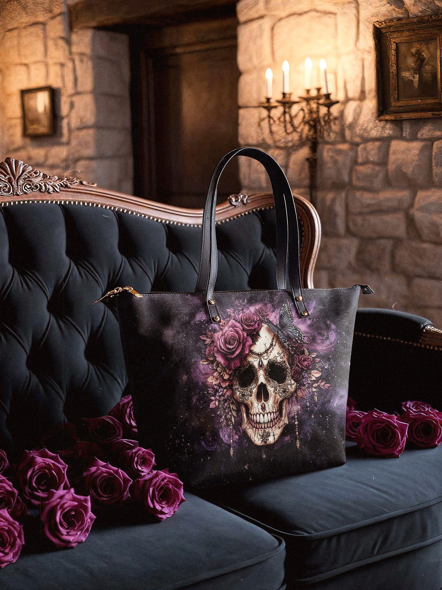 "Noxaria" Leather Tote Bag - Image 3