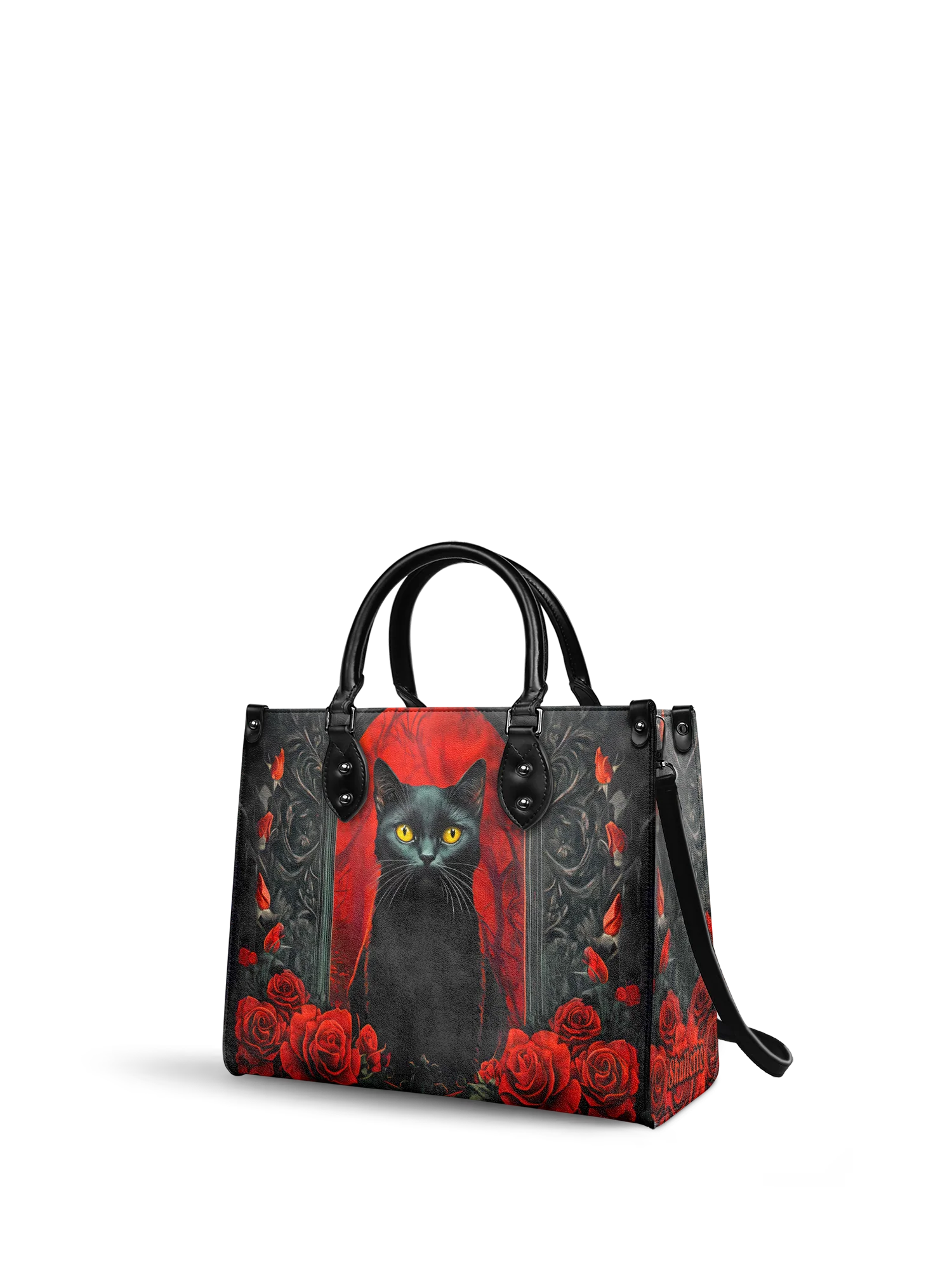 "Nyxrose" - Black Interior - Leather Handbag - Image 6