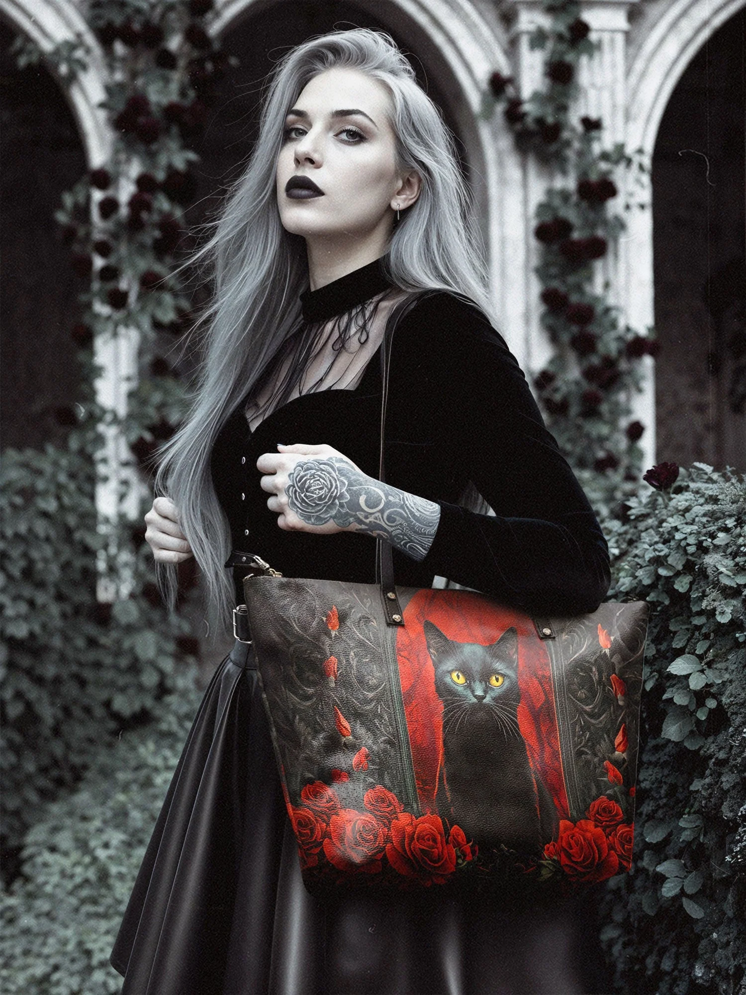 "Nyxrose" Leather Tote Bag Today's Deal - Image 4