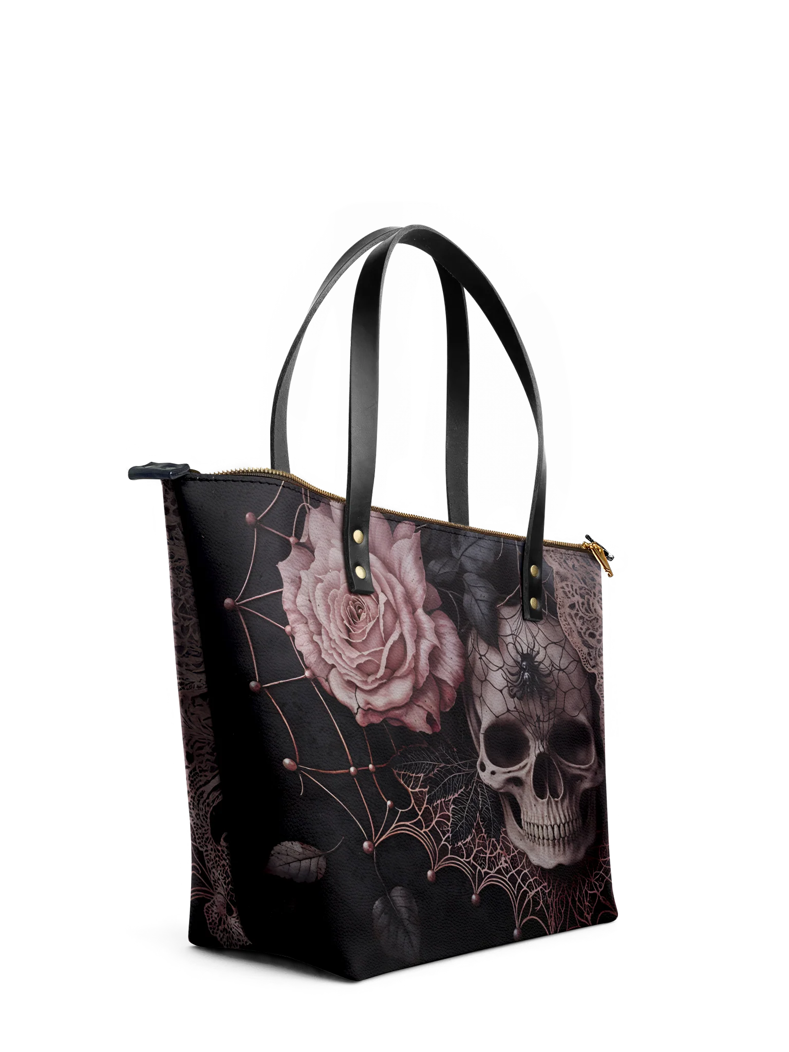 "Venomina" Leather Tote Bag - Image 5