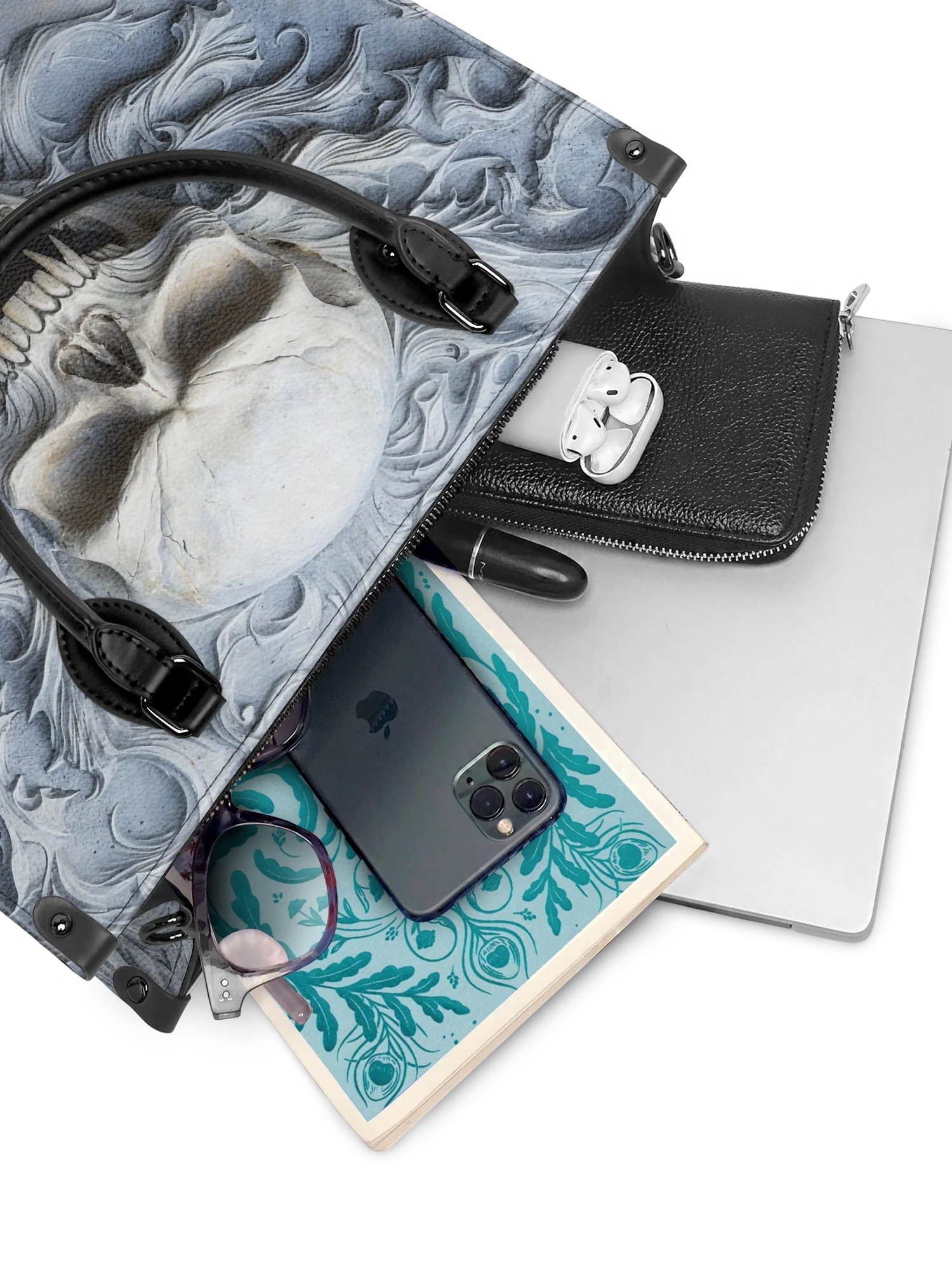 "Wraithbone" - Black Interior - Leather Handbag - Image 7